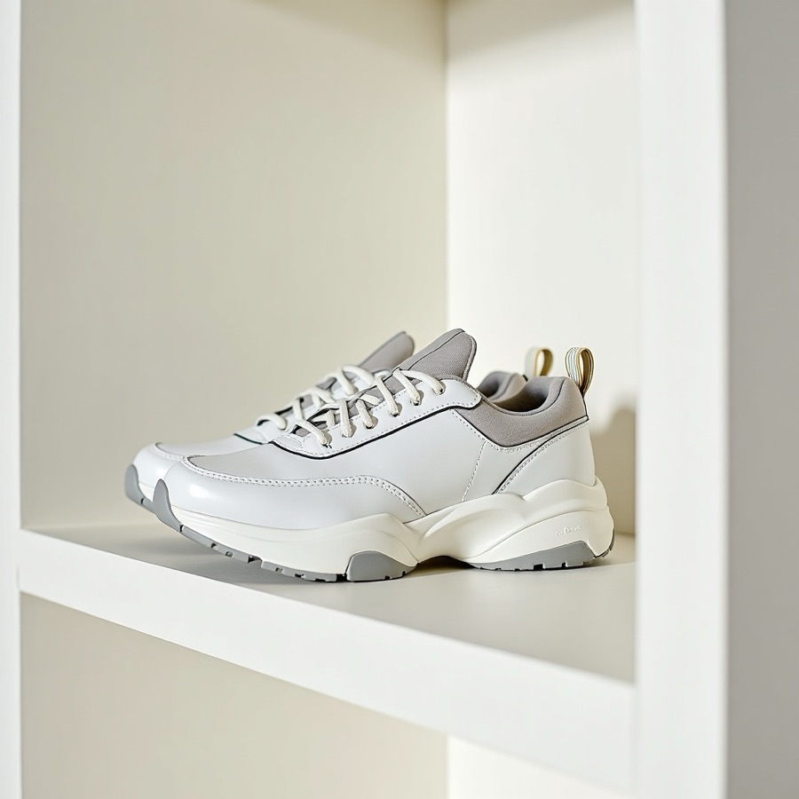 White and grey technical sneakers from MONDIAF SRL
